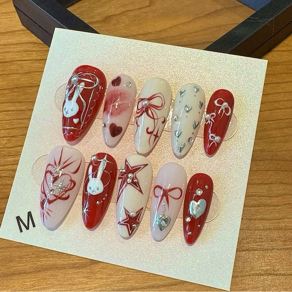 KiMi Miffy Inspired Hand Made Nails